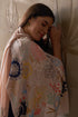 Blazing Bloom Border | Embroidered Wool Silk Stole